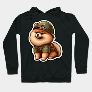 Pomeranian Soldier Hoodie